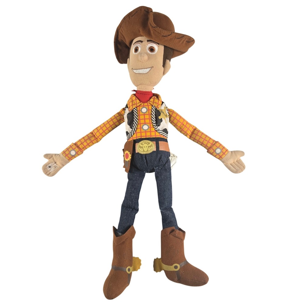 Disney Pixar Toy Story Woody Plush Doll 2010 Sheriff Cowboy Stuffed Toy 18"